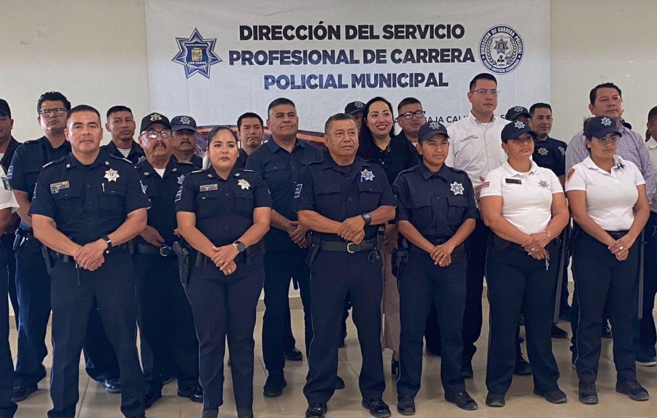 POLICÍAS MUNICIPALES DE LOS CABOS SON EVALUADOS EN COMPETENCIAS BÁSICAS DE LA FUNCIÓN POLICIAL