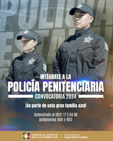 APERTURA SSPE CONVOCATORIA 2024 PARA POLICÍA ESTATAL PREVENTIVO Y POLICÍA PENITENCIARIO