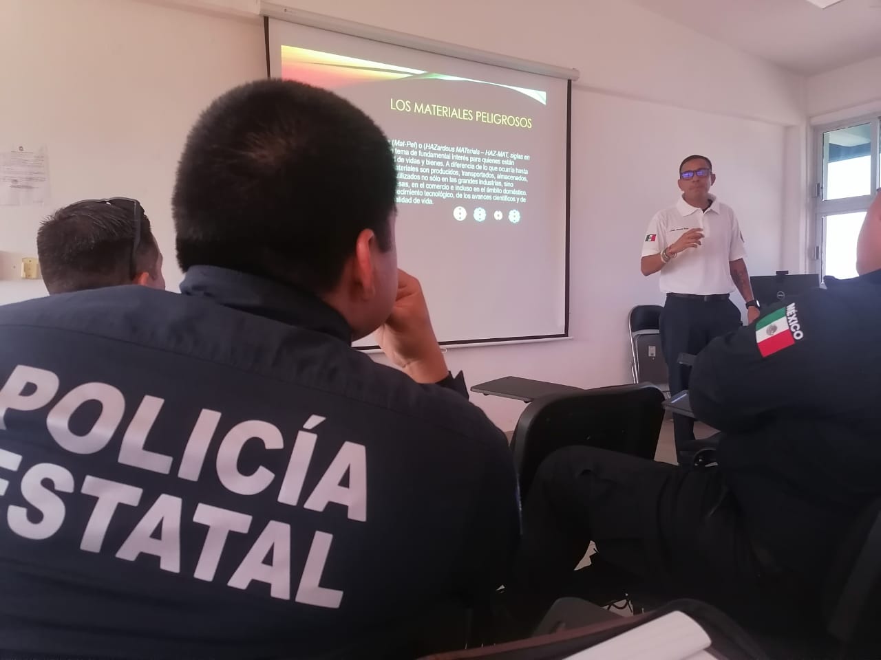 RECIBE POLICÍA ESTATAL PREVENTIVA CAPACITACIÓN SOBRE MANEJO DE MATERIALES PELIGROSOS