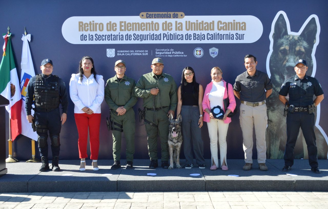 SSPE RINDE HOMENAJE DE RETIRO AL ELEMENTO CANINO SAGUS