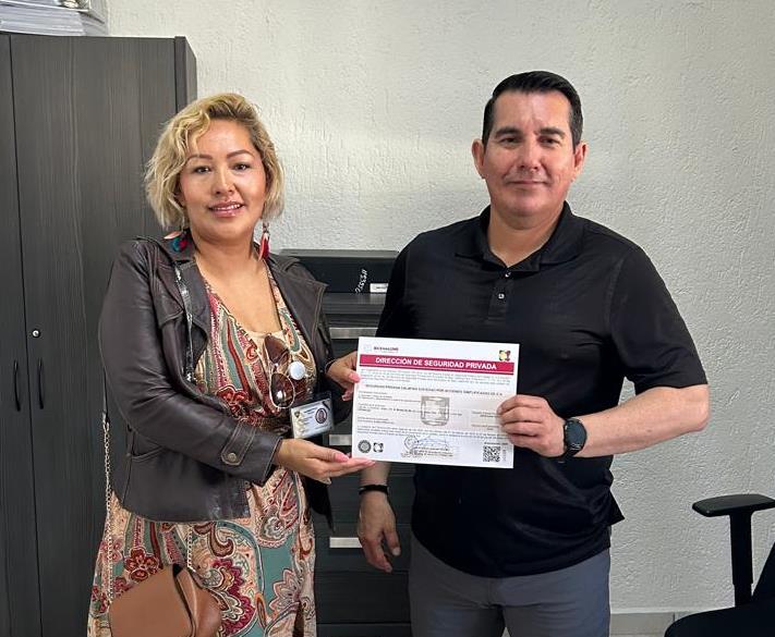 RECIBEN EMPRESAS LICENCIAS PARA BRINDAR SERVICIOS DE PROTECCIÓN EN LA ENTIDAD