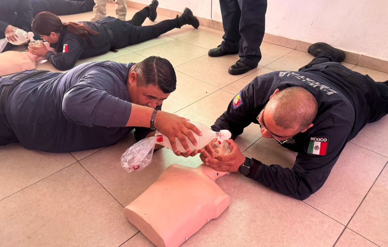 POLICÍAS ESTATALES CULMINAN CAPACITACIÓN EN PRIMER RESPONDIENTE EN PRIMEROS AUXILIOS