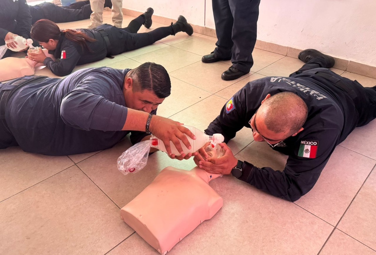 POLICÍAS ESTATALES CULMINAN CAPACITACIÓN EN PRIMER RESPONDIENTE EN PRIMEROS AUXILIOS
