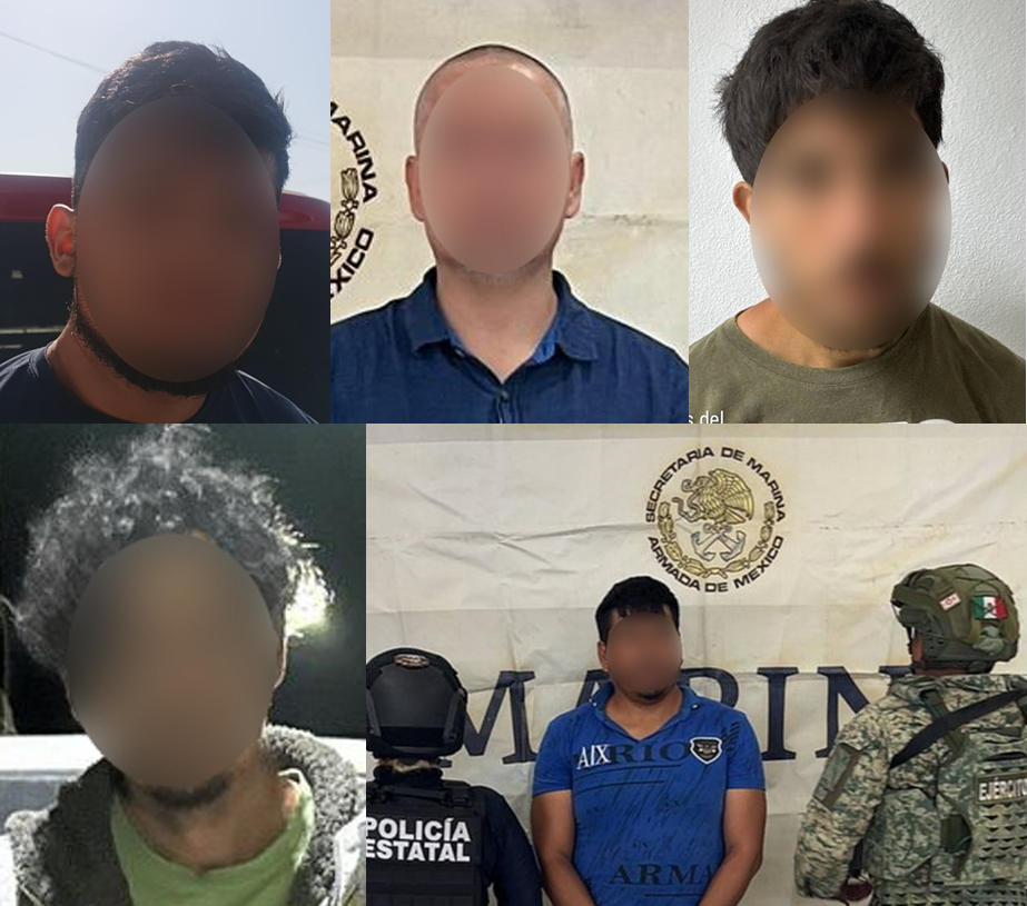 EN OPERATIVOS CONJUNTOS SON DETENIDAS CINCO PERSONAS POR DIVERSOS DELITOS