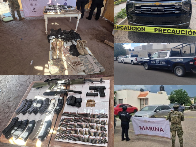 ASEGURAN ARMAS, CHALECOS, CARGADORES Y VEHÍCULOS EN OPERACIONES REALIZADAS EN LA PAZ Y LORETO