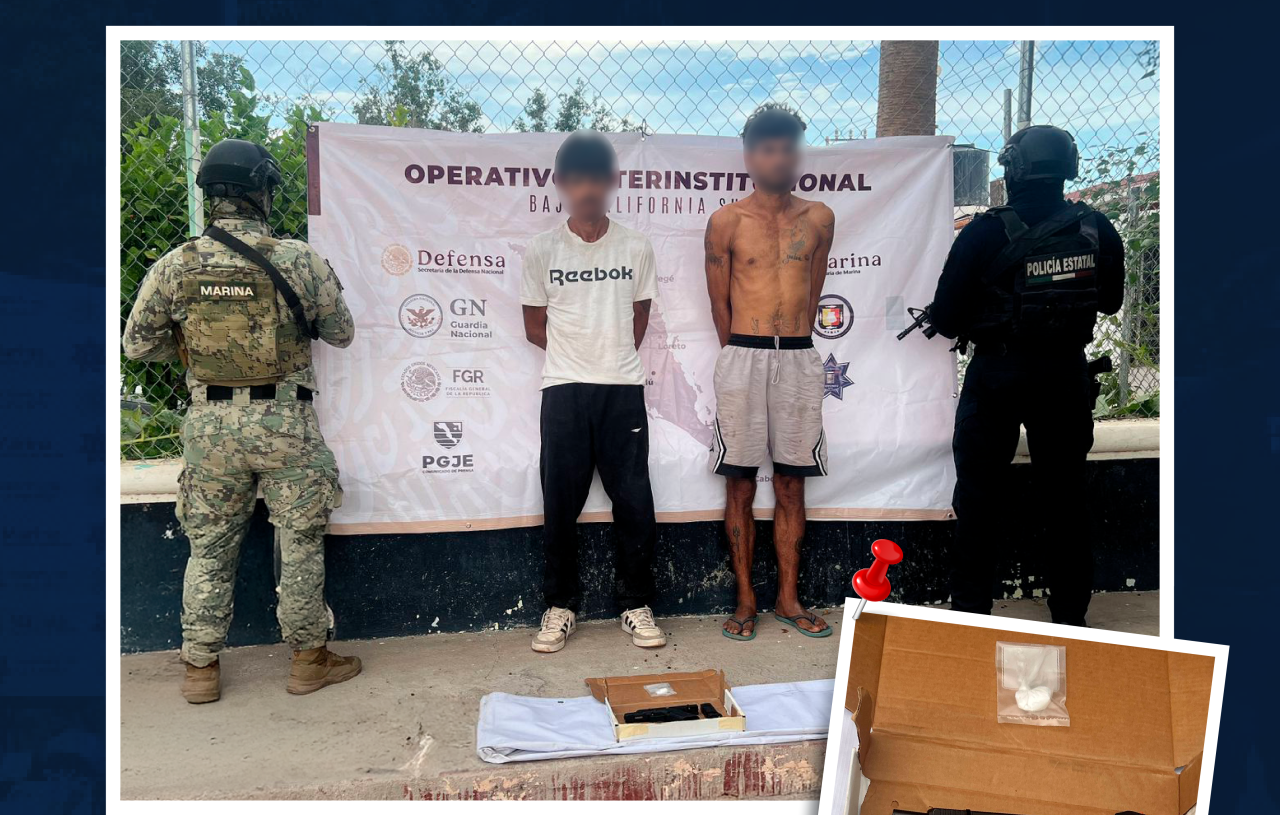 OPERATIVO EN LORETO PERMITE EL ASEGURAMIENTO DE ARMA DE FUEGO Y DOS DETENIDOS