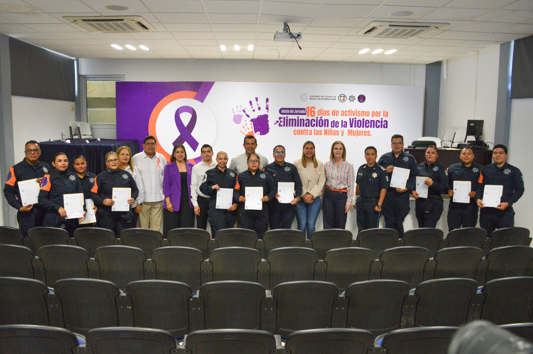 CON BANDERAZO, INICIA SSPE LOS 16 DÍAS DE ACTIVISMO PARA LA ELIMINACIÓN DE LA VIOLENCIA CONTRA LAS MUJERES