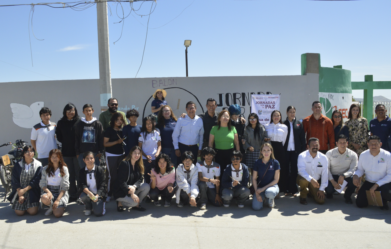 INICIA SSPE JORNADAS EL BALÓN DE LA PAZ EN PLANTEL CECYTE 05 DE CABO SAN LUCAS