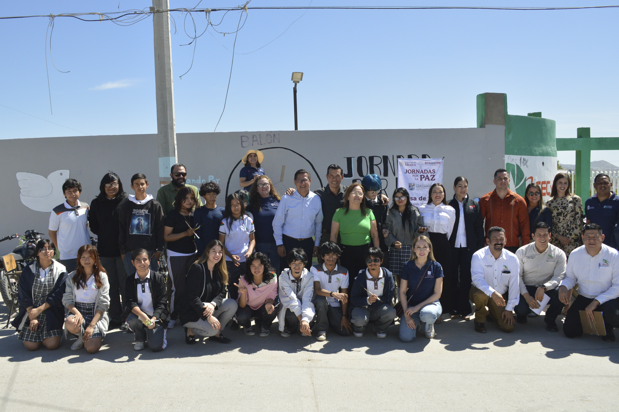 INICIA SSPE JORNADAS EL BALÓN DE LA PAZ EN PLANTEL CECYTE 05 DE CABO SAN LUCAS