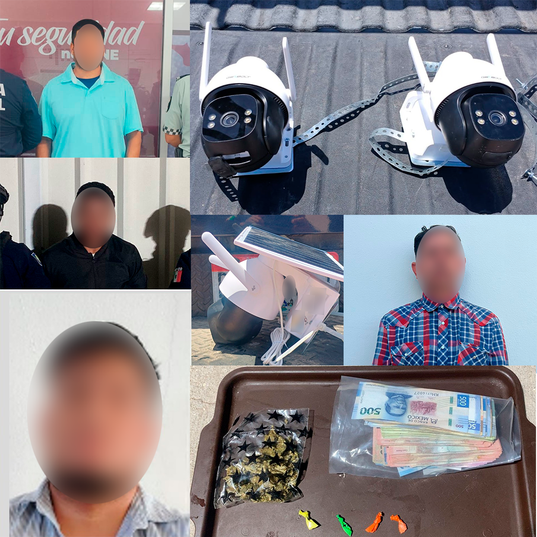 EN ACCIONES COORDINADAS DE SEGURIDAD DETIENEN A CINCO PERSONAS