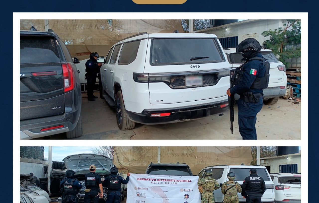 ASEGURAN TALLER CLANDESTINO DEDICADO A LA RECLONACIÓN DE VEHÍCULOS EN LA PAZ