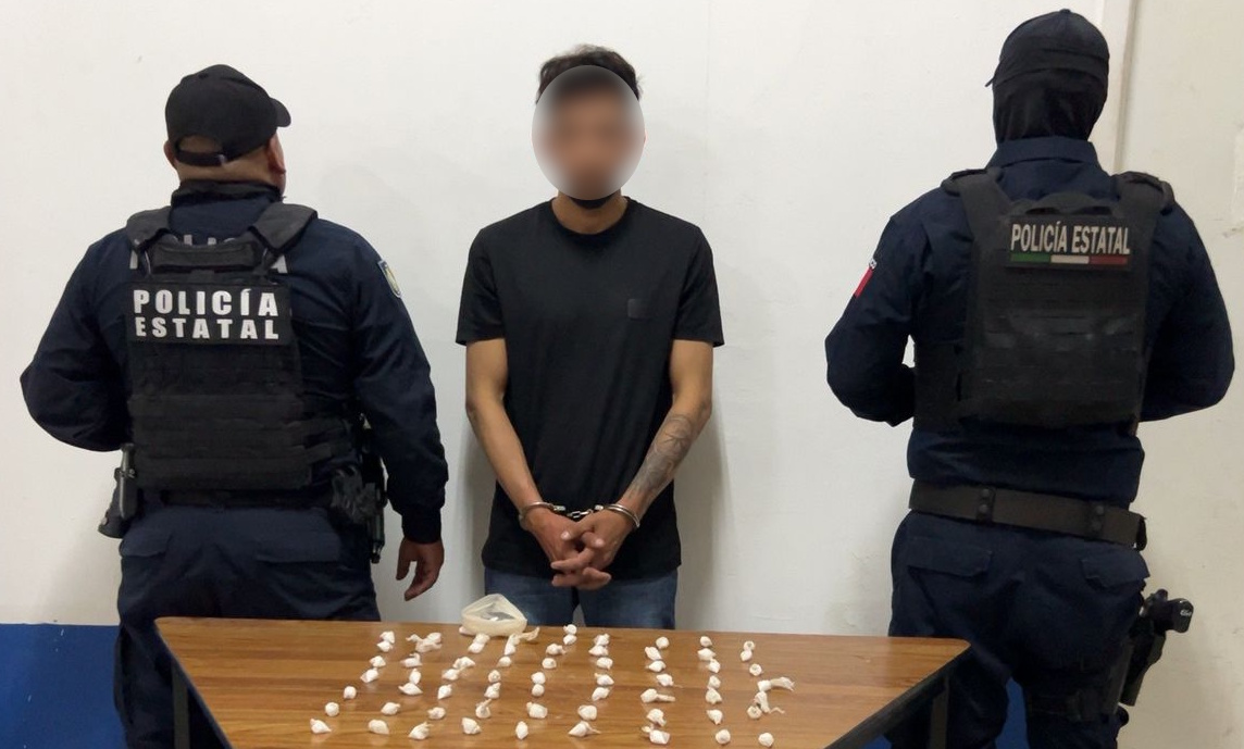 NARCÓTICOS Y PERSONAS DETENIDAS DURANTE OPERATIVO BOM