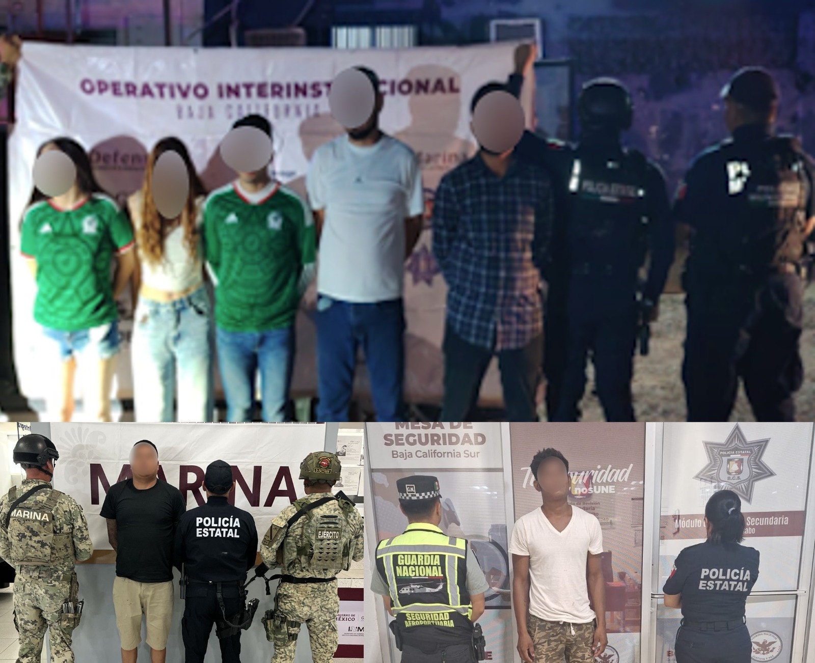 SIETE DETENIDOS DURANTE ACCIONES DE PREVENCIÓN Y VIGILANCIA